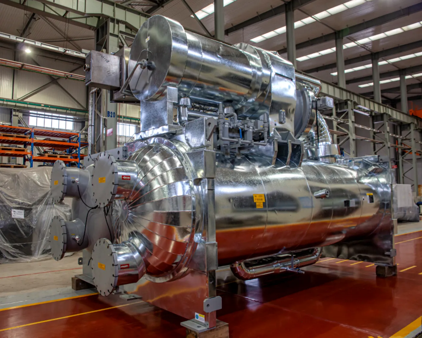 Absorption chiller on the factory floor